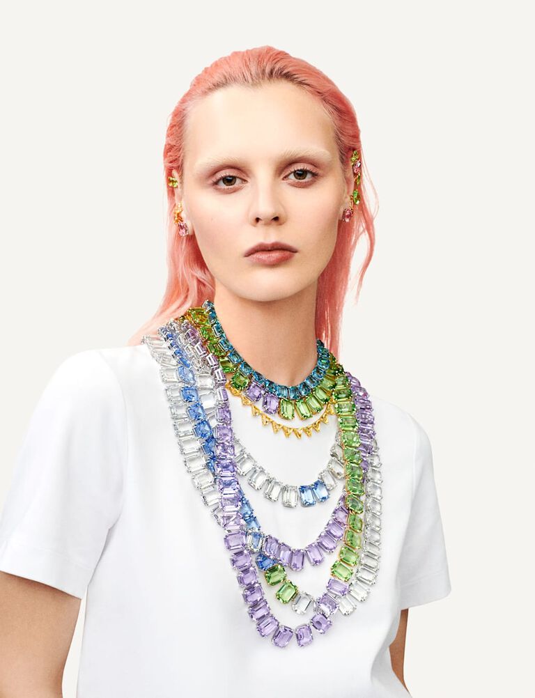 swarovski how to  the curated neck