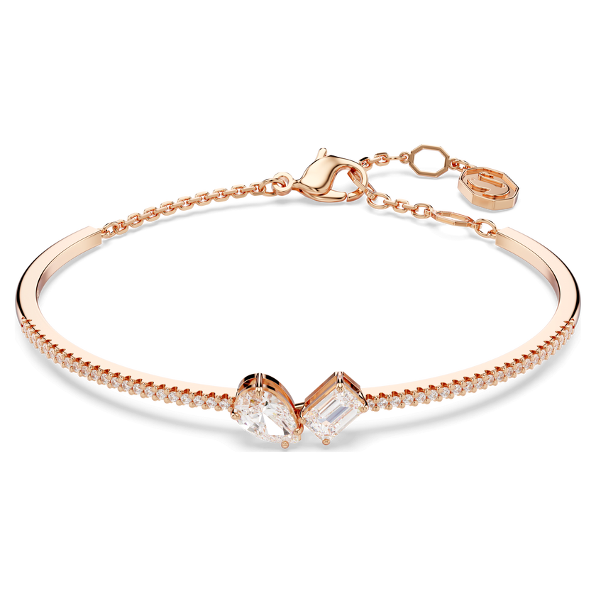 swarovski mesmera set  mixed cuts  white  rose gold tone plated