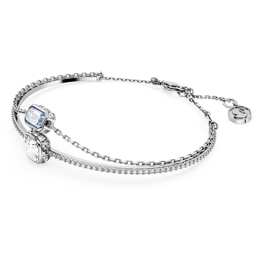 swarovski سوار chroma، قطع متنوع، لون أزرق، طلاء روديوم