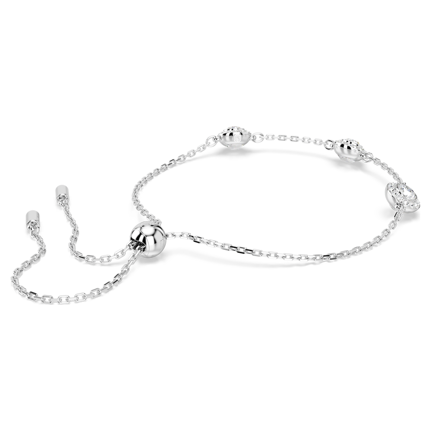 swarovski سوار una angelic، قطع مستدير، حليات ثنائية الوجه، لون أبيض، طلاء روديوم