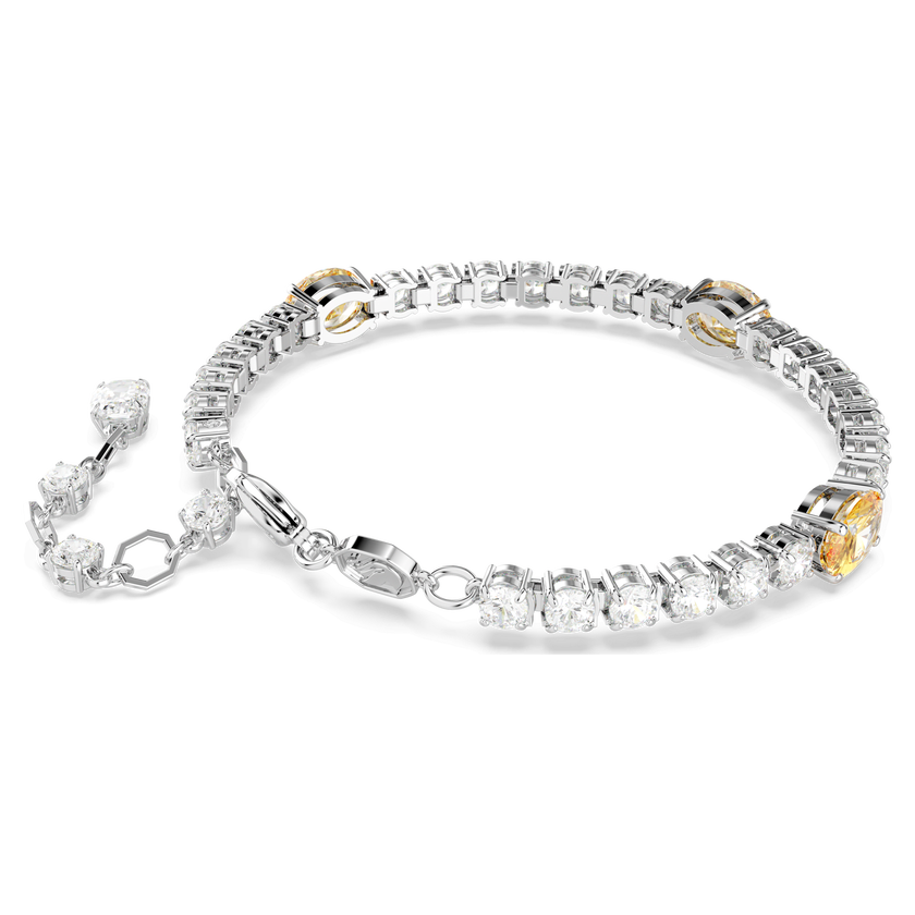 swarovski سوار matrix، قطع متنوع، لون أصفر، طلاء روديوم