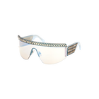 نظارة شمسية Curiosa، تصميم مثل القناع، لون أزرق