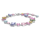 Gema bracelet, Multicolored, Rhodium plated