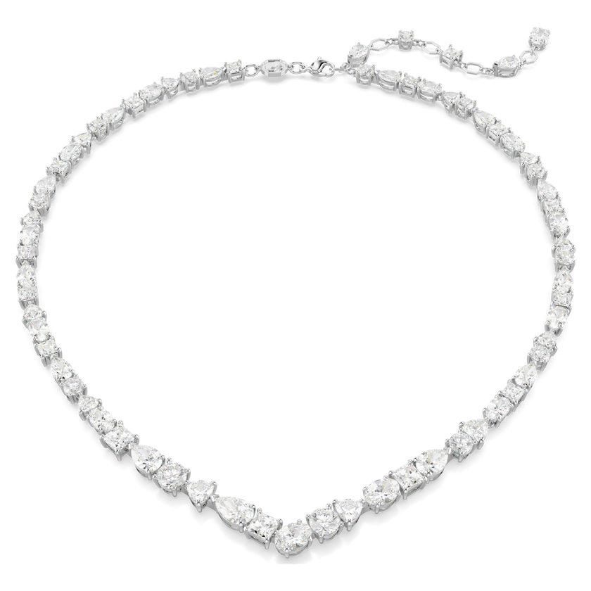 swarovski mesmera set  mixed cuts  white  rhodium plated