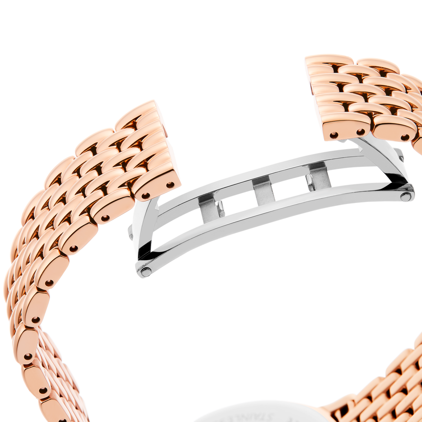 swarovski imber watch  swiss made  metal bracelet  rose gold tone  rose gold tone finish