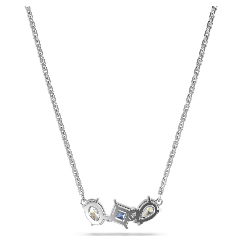 swarovski قلادة mesmera، قطع متنوع، لون أزرق، طلاء روديوم