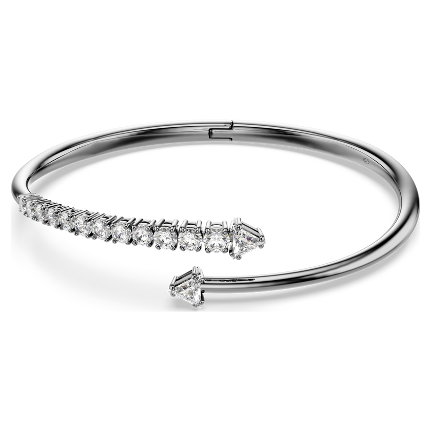 swarovski أسورة sublima، لون أبيض، طلاء روثينيوم