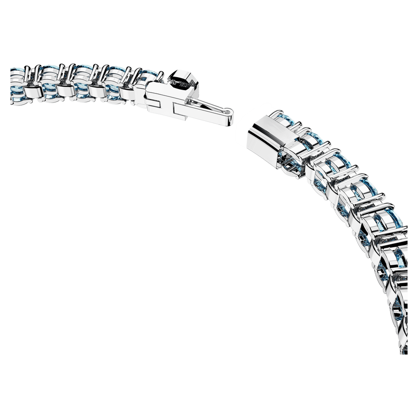 swarovski سوار matrix tennis، قطع مستدير، لون أزرق، طلاء روديوم