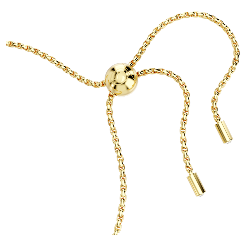 swarovski matrix bracelet  pear cut  pink  gold tone plated