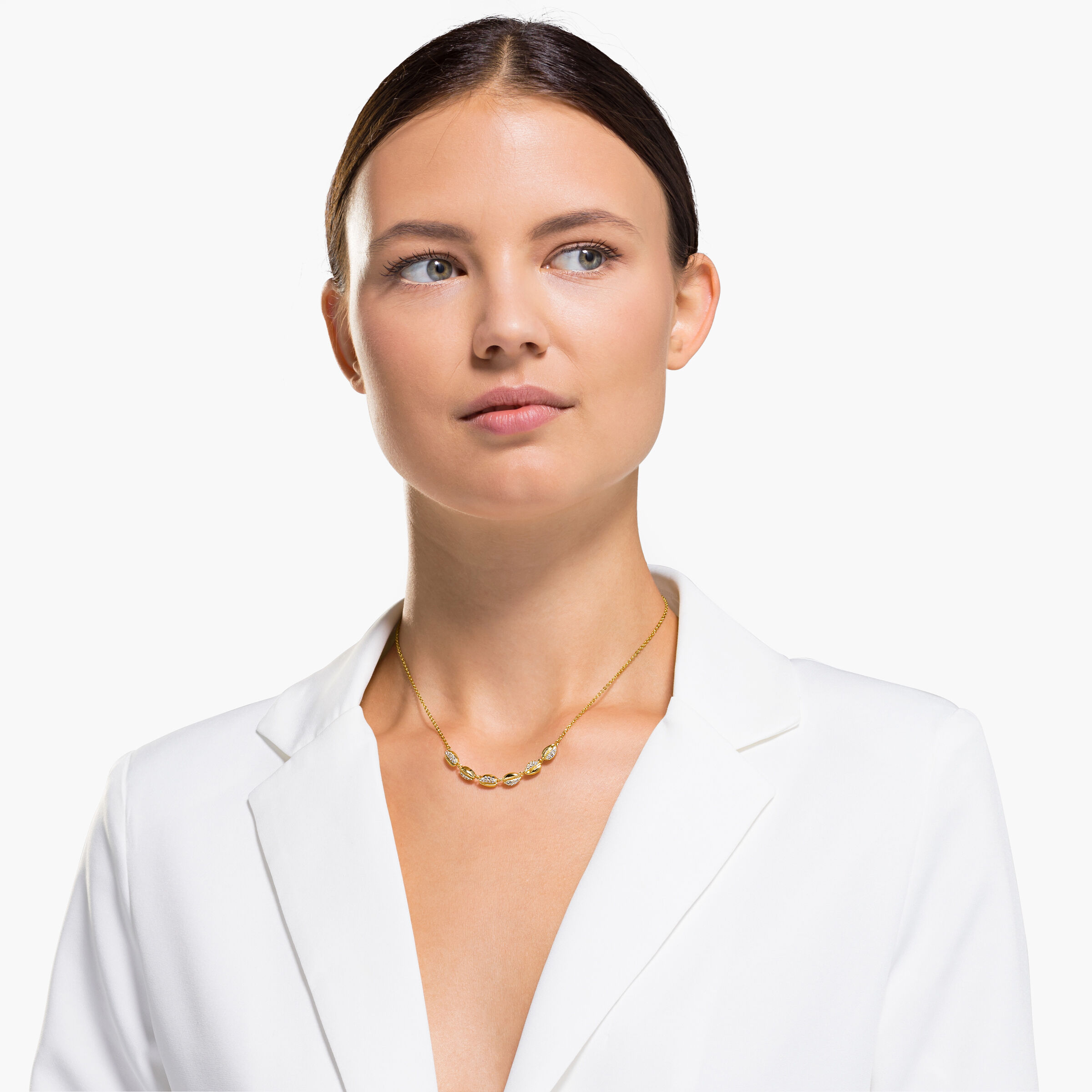 Buy Swarovski Shell Choker White Gold tone plated