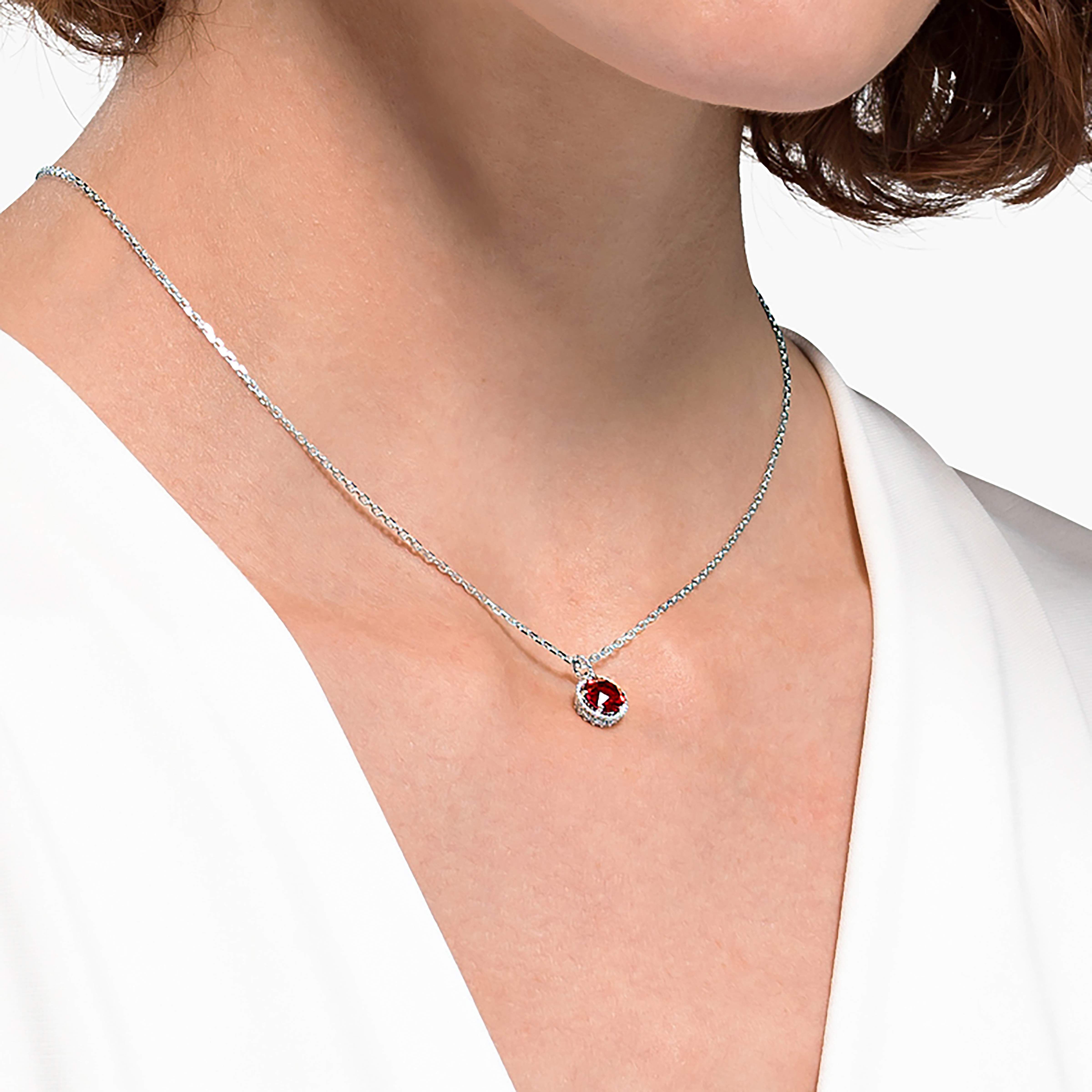 Swarovski january birthstone necklace discount