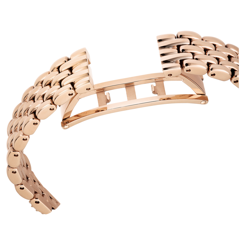 swarovski dextera octagon watch  swiss made  metal bracelet  gold tone  rose gold tone finish