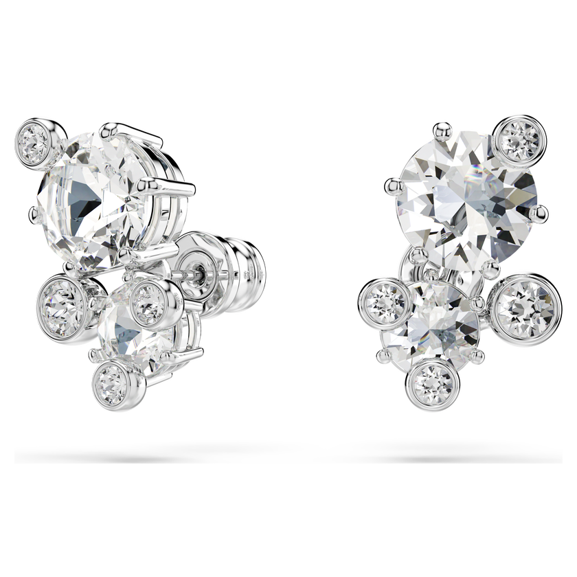 swarovski طقم constella، قطع متنوع، لون أبيض، طلاء روديوم