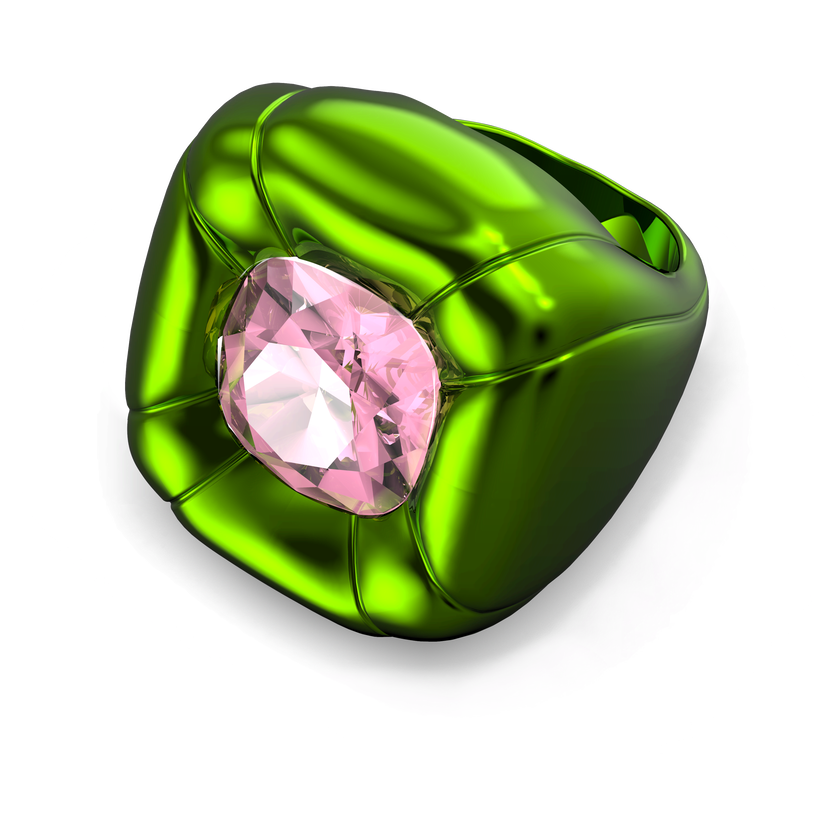 swarovski خاتم dulcis كوكتيل، لون أخضر