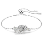 swarovski سوار matrix، قطع باغيت، شكل عقدة، لون أبيض، طلاء روديوم