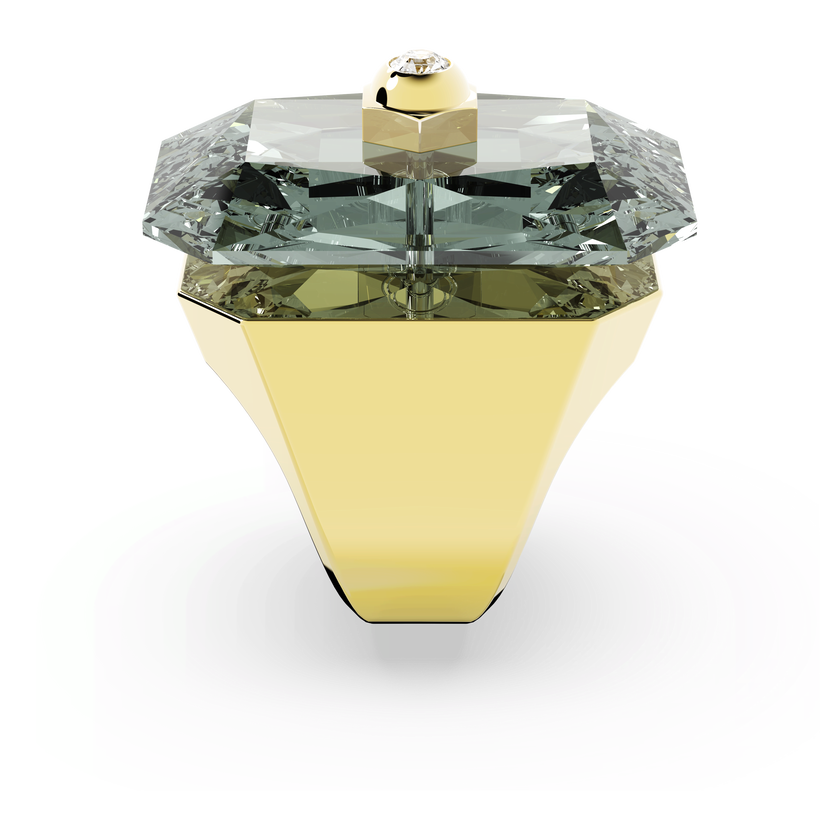 swarovski numina ring  gray  gold tone plated