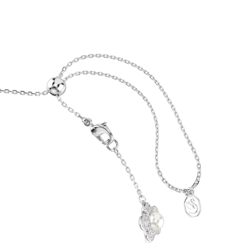 ariana grande x swarovski choker  crystal pearl  round cut  white  rhodium plated