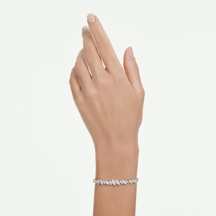 swarovski mesmera bracelet  marquise cut  white  rhodium plated