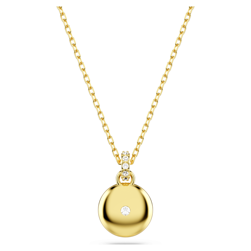 swarovski sublima pendant  white  gold tone plated