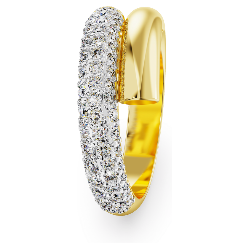 swarovski dextera cocktail ring  white  gold tone plated