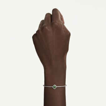 swarovski سوار una angelic، قطع متنوع، لون أخضر، طلاء روديوم