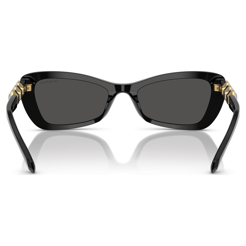 swarovski نظارة شمسية، شكل مستطيل، sk6033، لون أسود