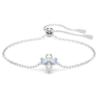 swarovski سوار magic، شكل ملاك، لون أزرق، طلاء روديوم