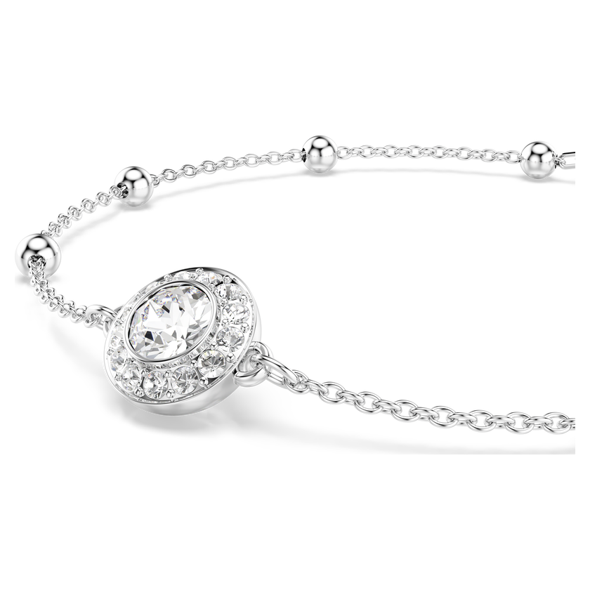 swarovski سوار una angelic، قطع مُستدير، لون أبيض، طلاء روديوم
