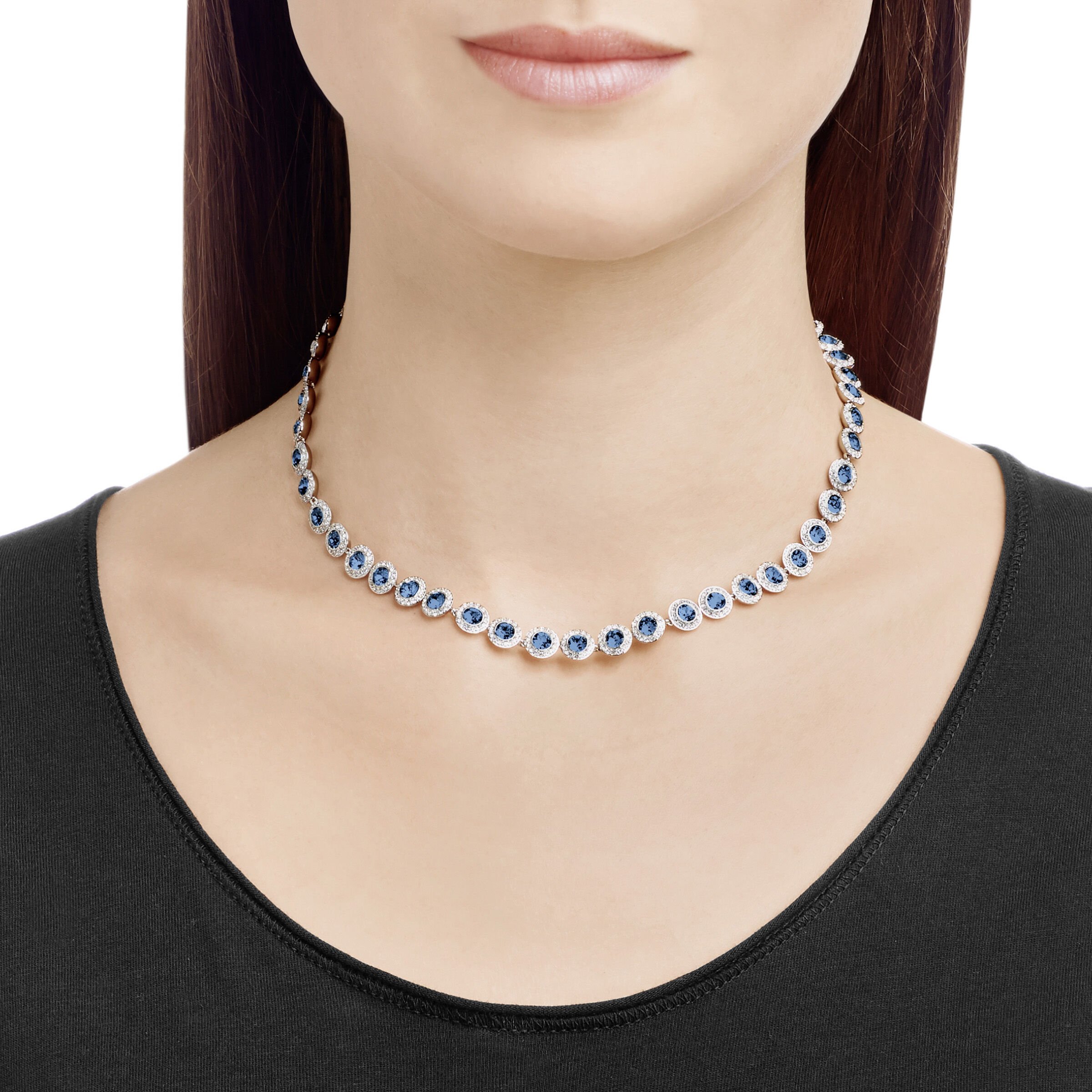 Swarovski necklace cheap blue sapphire
