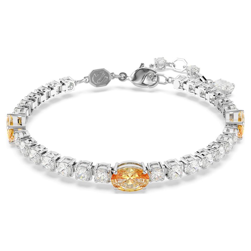 swarovski سوار matrix، قطع متنوع، لون أصفر، طلاء روديوم