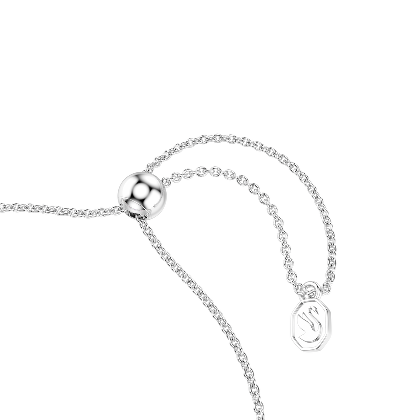swarovski matrix tennis bracelet  gradient of round cuts  multicolored  rhodium plated