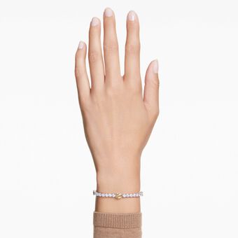 swarovski سوار matrix، قطع متنوع، لون أصفر، طلاء روديوم