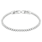 Imber Emily Tennis bracelet, Round cut, White, Rhodium plated