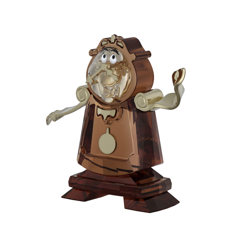 swarovski مجسم شخصية cogsworth من مجموعة beauty and the beast