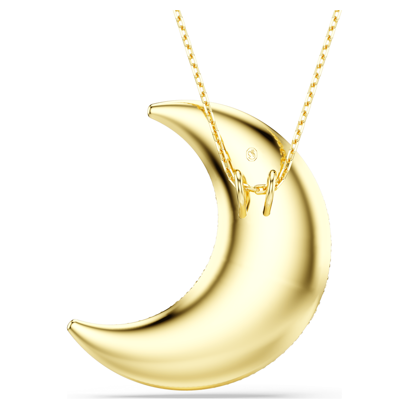 swarovski sublima pendant  moon  gold tone  gold tone plated