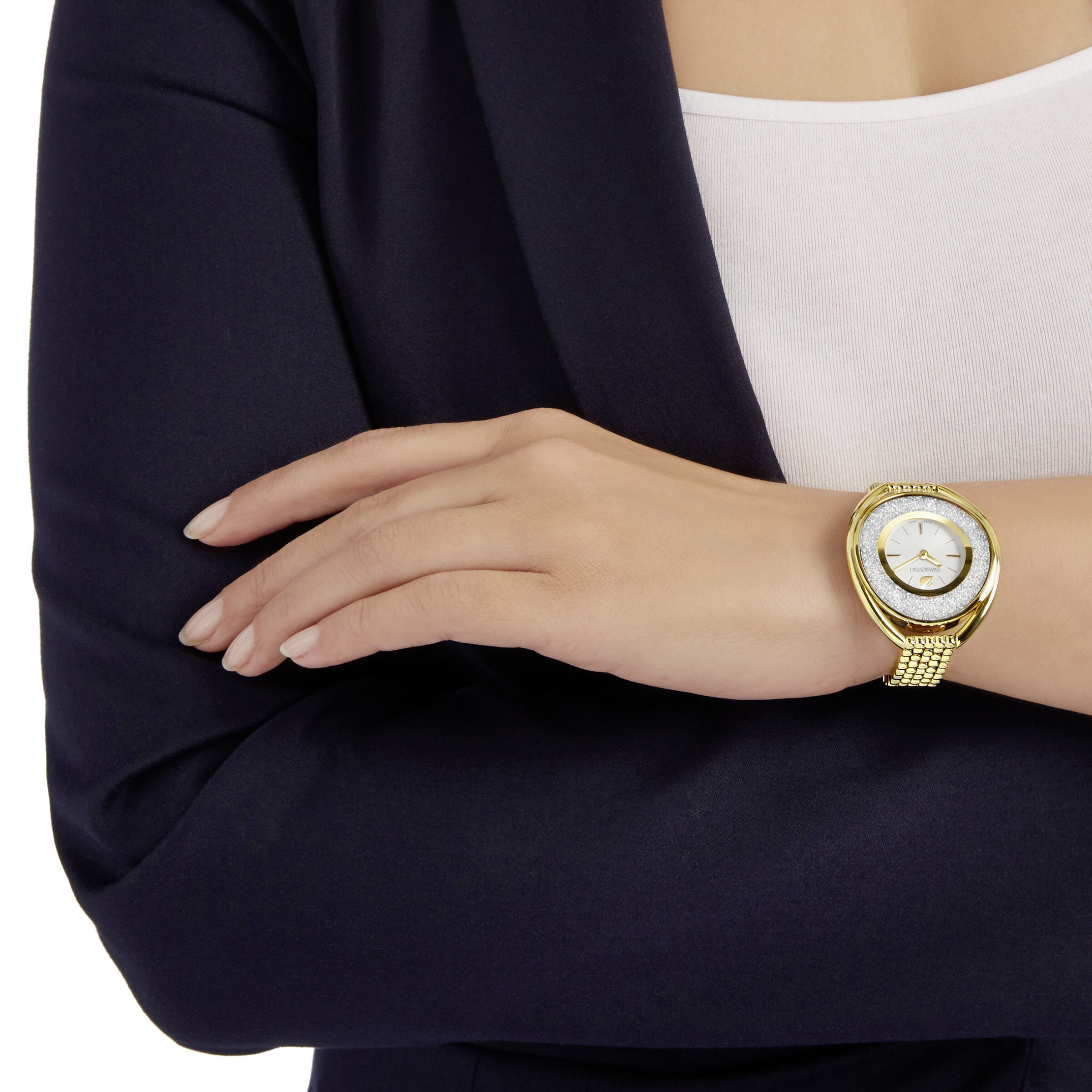 Swarovski crystalline oval watch online