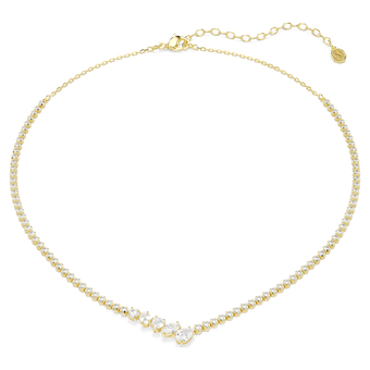 swarovski عقد mesmera، قطع متنوع، لون أبيض، لمسة نهائية من الذهب عيار 18 قيراط