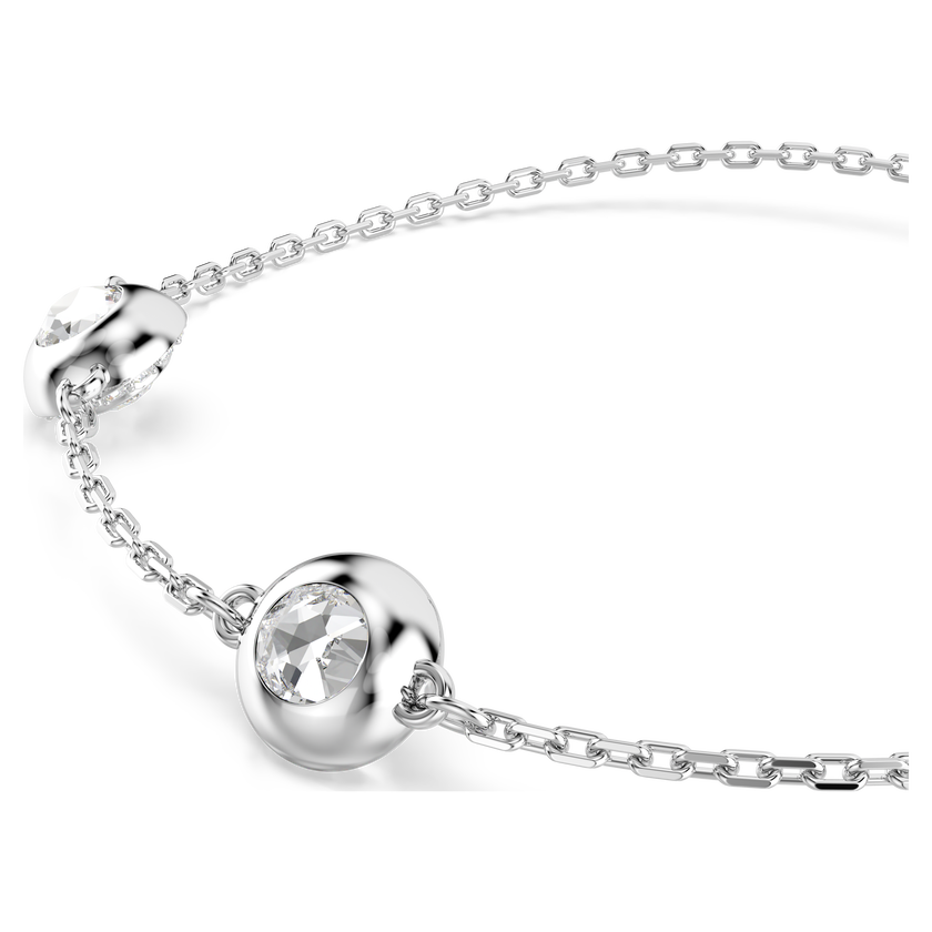 swarovski سوار una angelic، قطع مستدير، حليات ثنائية الوجه، لون أبيض، طلاء روديوم