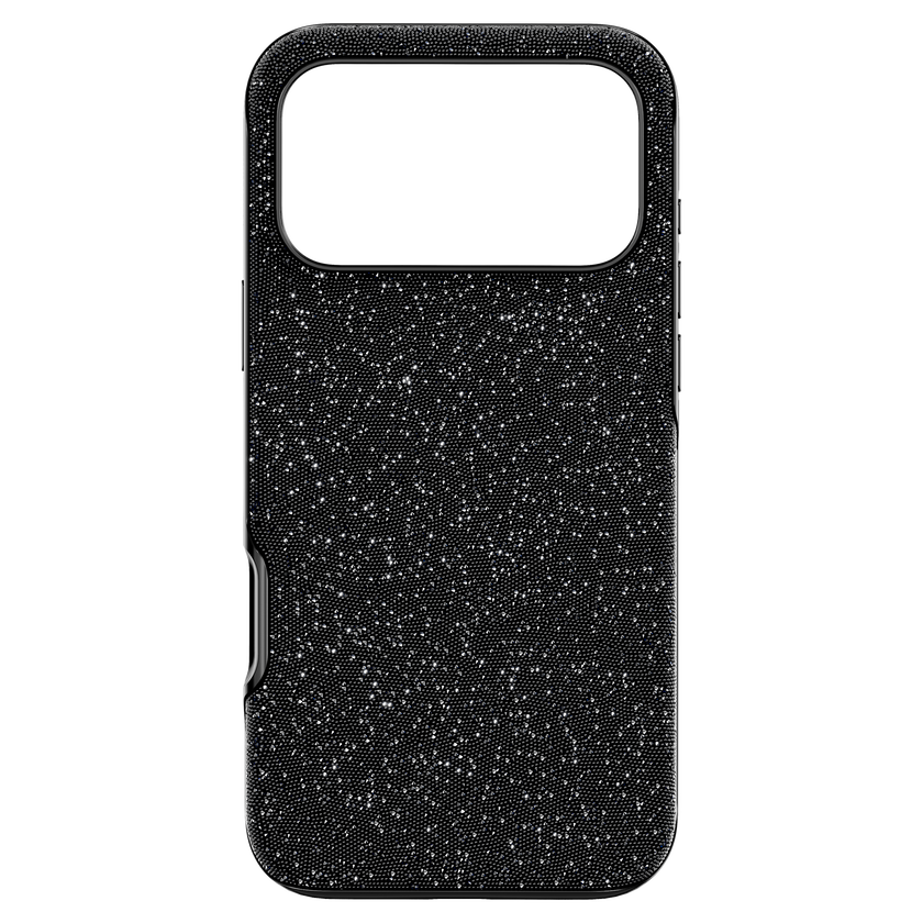 swarovski high smartphone case  iphone  17 pro max  black