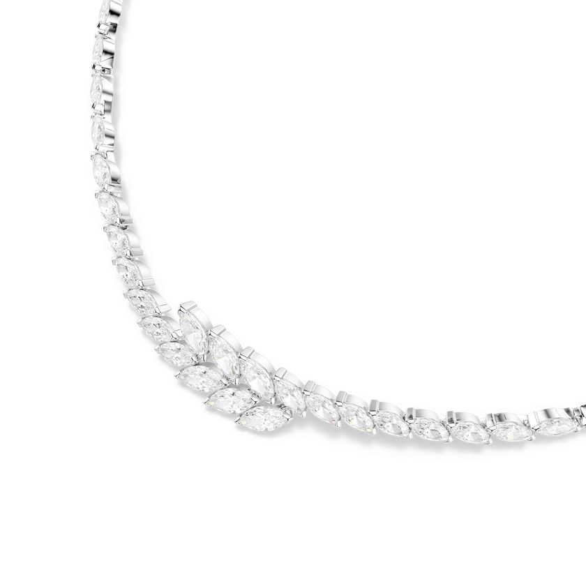 swarovski mesmera necklace  marquise cut  white  rhodium plated