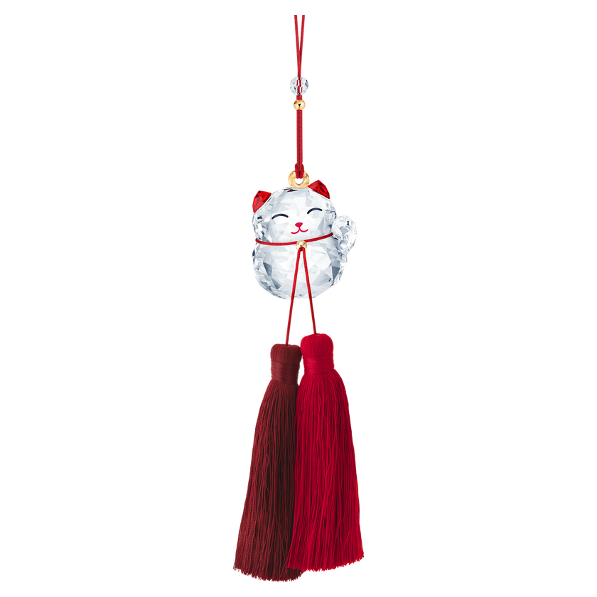 swarovski lucky cat ornament