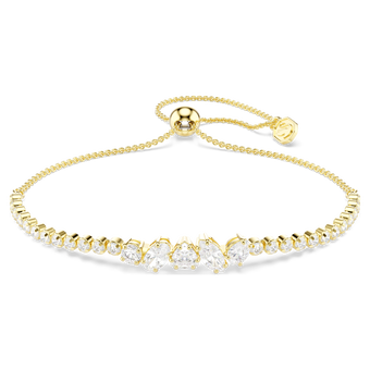 swarovski سوار mesmera، قطع متنوع، لون أبيض، لمسة نهائية من الذهب عيار 18 قيراط