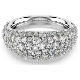 Sublima ring, White, Rhodium plated swarovski sublima ring white rhodium plated