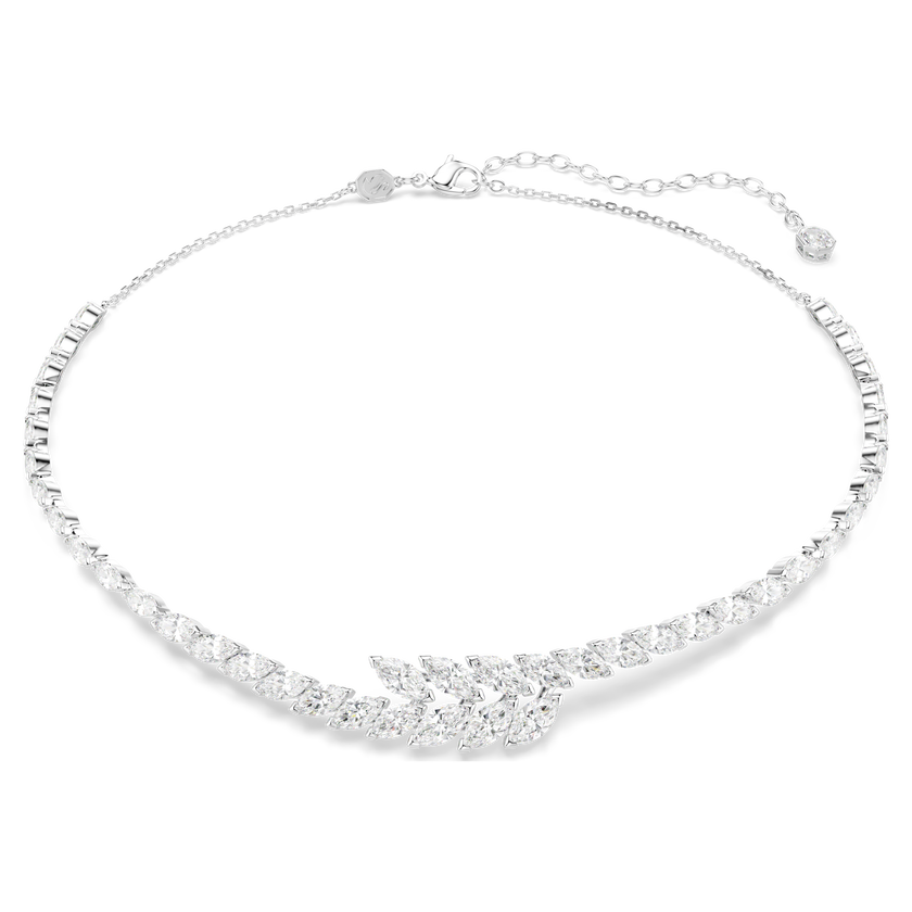 swarovski mesmera necklace  marquise cut  white  rhodium plated