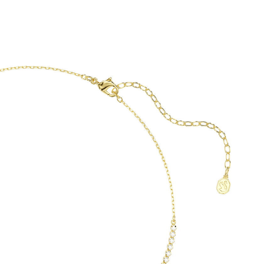 swarovski mesmera necklace  mixed cuts  white  18k gold finish