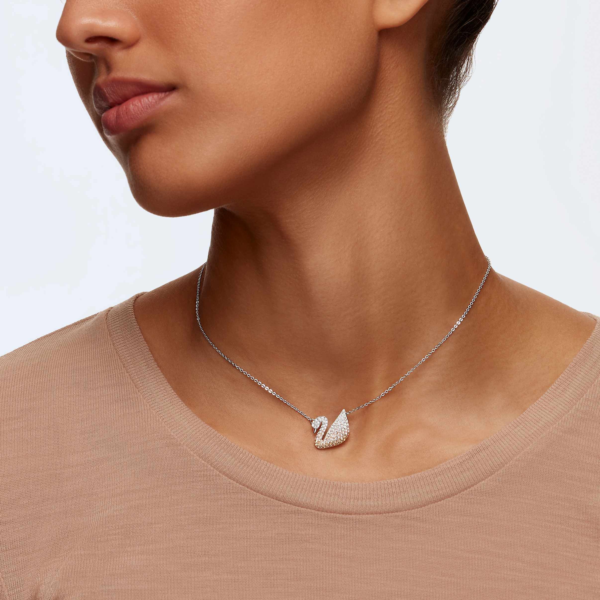 Swarovski top logo necklace