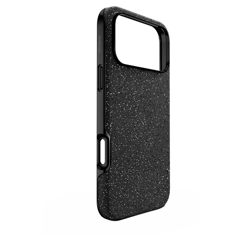 swarovski high smartphone case  iphone  17 pro max  black