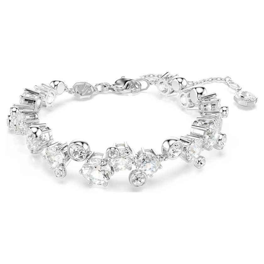swarovski طقم constella، قطع متنوع، لون أبيض، طلاء روديوم