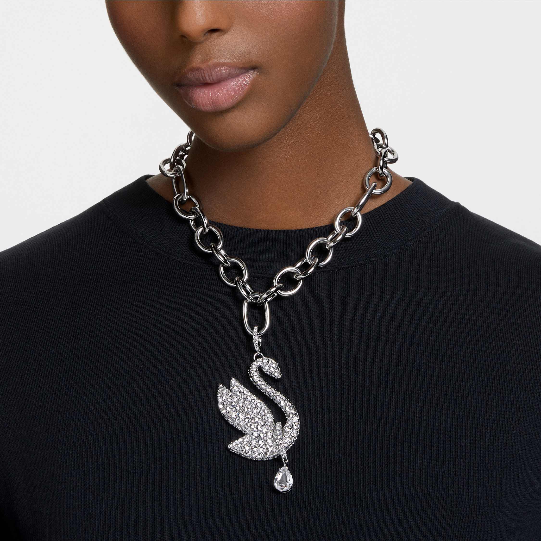 Swarovski swan choker sale