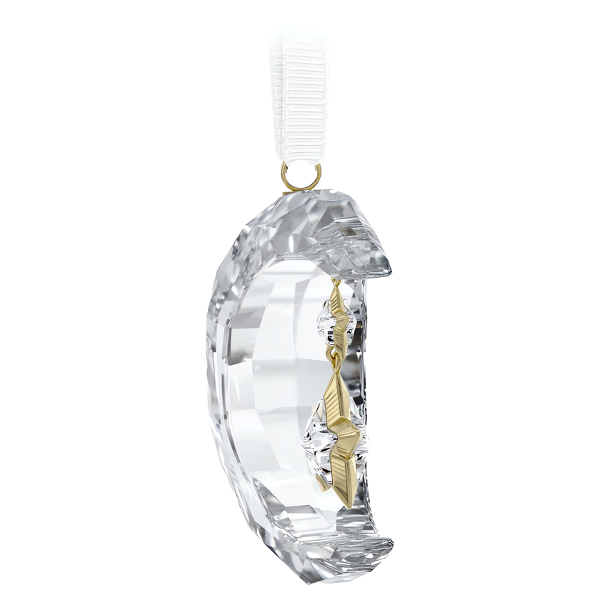 swarovski holiday magic moon ornament